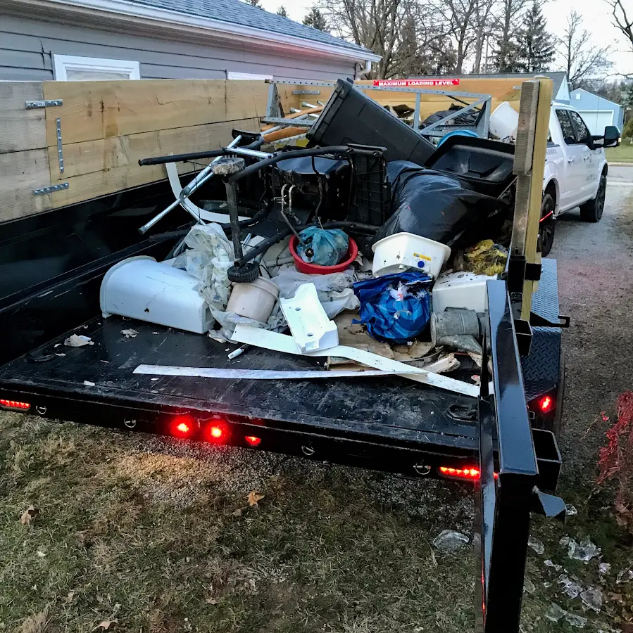 Roll-off dumpster delivered to a residential driveway in West Bountiful
